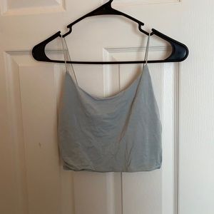 Cord Strap Crop Top